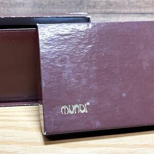mundi Men's Burgundy Key & Card Holder Box
